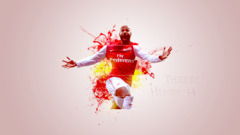 Arsenal FC arsenal Thierry Henry Men digital art soccer Sport
