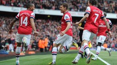 Arsenal Premier League Gunners football teams Walcott Rosicky 