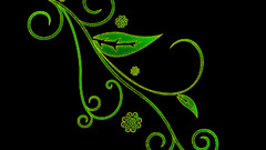 Art Green leafs artwork