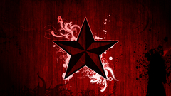 Art red star graffiti
