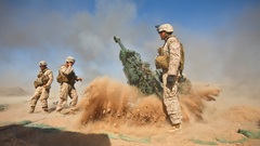 Artillery deserts US Marines Corps USMC