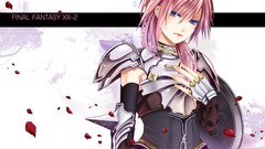 Artist armor Final Fantasy pink hair blue eyes final fantasy 