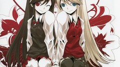 Artist blondes twins long hair black hair