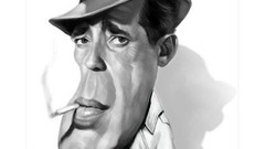 Artist caricature faces artwork