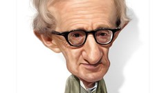 Artist caricature faces artwork