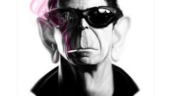 Artist caricature faces artwork