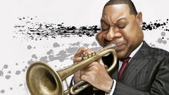 Artist caricature faces artwork