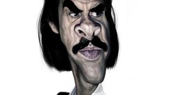 Artist caricature faces artwork