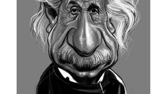 Artist caricature faces artwork