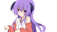 Artist horns higurashi no naku koro ni purple eyes detached 