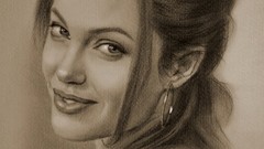 Artistic Angelina Jolie sketches