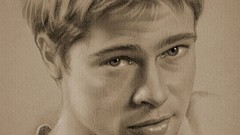 Artistic Brad Pitt sketches