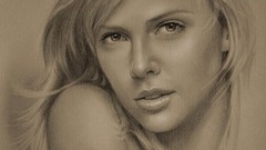 Artistic charlize theron sketches
