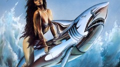 Artistic rider metal Sharks