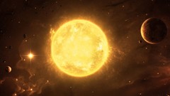 Artistic Stars futuristic orange