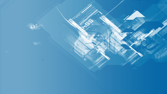 Artwork abstract clear blue