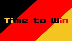 artwork black red gold text