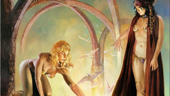 Artwork blondes woman fantasy