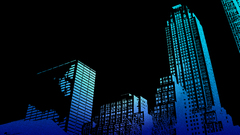 artwork building black blue skyscraper architecture Minimalism