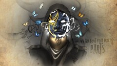 artwork butterfly mask