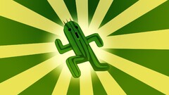 artwork cactus Green running