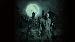 Artwork cemetery horror creepy