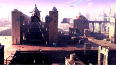 Artwork cityscapes futuristic science