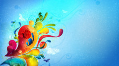 Artwork color splash Butterflies