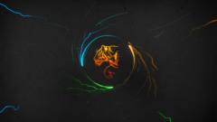 artwork digital art lines tiger lights light trails Minimalism