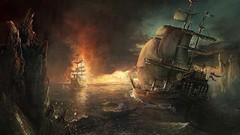 Artwork digital art sail ship