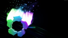 artwork digital art shapes dark abstract