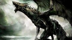artwork dragon fantasy art concept art dark spooky