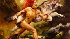 Artwork drawings Julie Bell