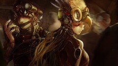 artwork fantasy art concept art Women steampunk soldier