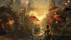 artwork fantasy art fantasy girl fantasy city
