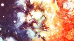 Artwork fantasy art fox girls