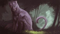 Artwork fantasy art panthers
