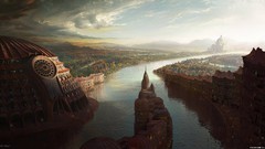 Artwork fantasy Landscapes cityscapes