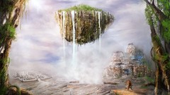 Artwork floating islands Christian Quinot