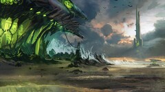 artwork futuristic digital art Sea fantasy art