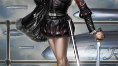 Artwork girls with swords