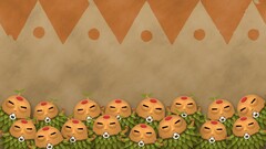 artwork Green brown mask