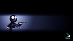 artwork gun weapon black background machine gun