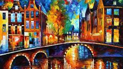 Artwork impressionist painting