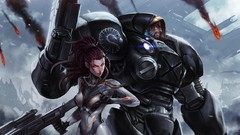 Artwork Jim Raynor video games starcraft ii Sarah Kerrigan 