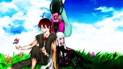 Artwork Katanagatari Togame Yasuri Shichika Yasuri Nanami