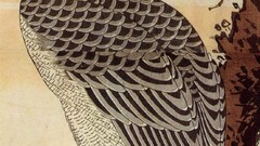 Artwork Katsushika Hokusai falcon bird