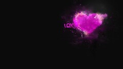 artwork love Typography Heart (Design) Simple Background