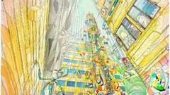 artwork Matei Apostolescu surreal colorful abstract