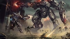 artwork mech science fiction concept art